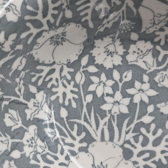 Vintage Wallace China Restaurant Ware Oval Bowl Festival Gray 11-P - Picture 2 of 6